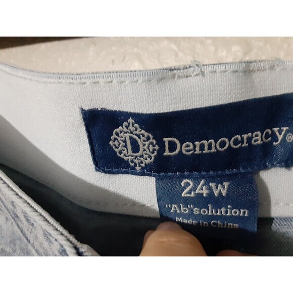 DEMOCRACY | Plus Ab Solution Skirt With Frayed Hem Various Size 24 W - Picture 5 of 11